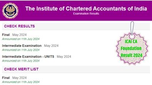 ICAI CA Result 2024, ICAI CA Foundation result 2024, CA Foundation result 2024,