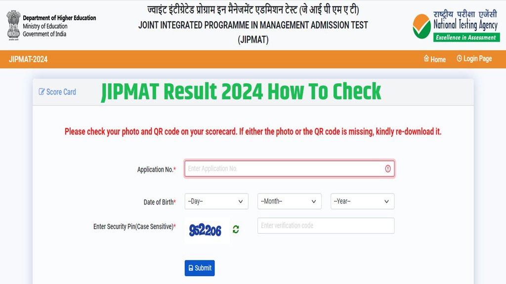 JIPMAT Result 2024, JIPMAT Result Declared, NTA, Joint Integrated Programme in Management Admission Test