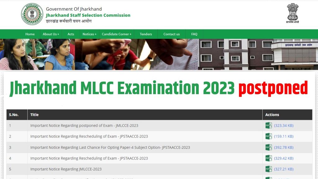 Jharkhand, JSSC JMLCCE2023, JSSC JMLCCE 2023 cancel, JSSC JMLCCE 2023 postponed, JSSC JMLCCE 2023 new dates, JSSC, JSSC exam cancel