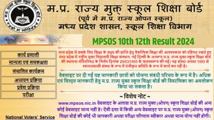 MPSOS 10th and 12th Result 2024