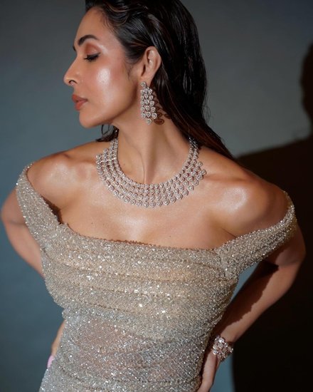 Malaika Arora high-slit gown