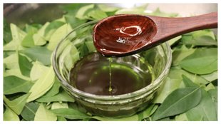 curry leaves hibiscus onion oil
