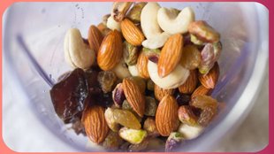 dry fruits with milk in morning