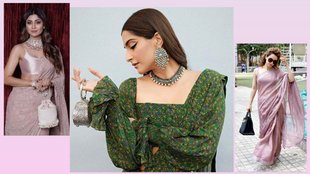 latest handbag trends with saree