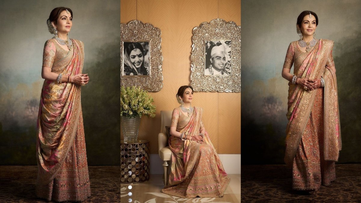 Nita Ambani barat look Anant Ambani-Radhika Merchant Wedding