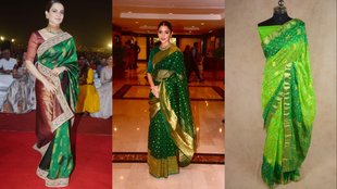 Sawan saree look 2024