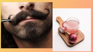 onion juice benefits for beard growth grey moustache
