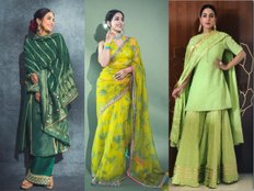 Hariyali teej 2024 Green Outfits idea