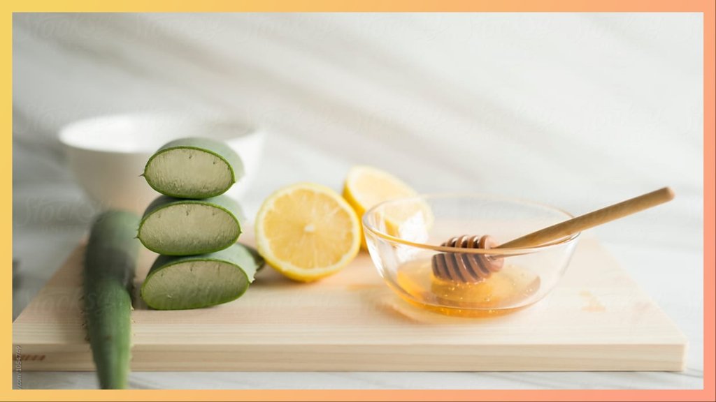 aloe vera with honey for dull dry skin