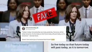 Digitally altered video of Kamala Harris