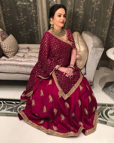 Nita Ambani in Anant Abani and Radhika Merchant Wedding Function