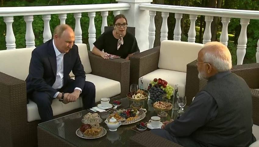 Who is Secret lady with Pm Modi and Putin