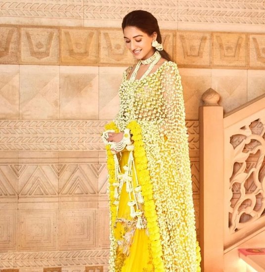 Radhika Merchant Haldi Outfit