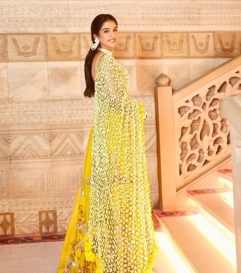 Radhika Merchant Haldi Outfit