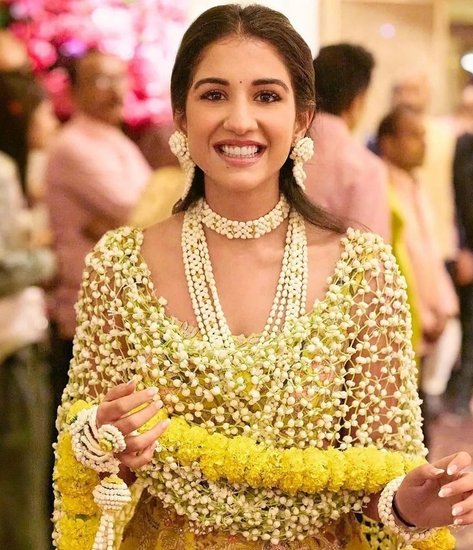 Radhika Merchant Haldi Outfit