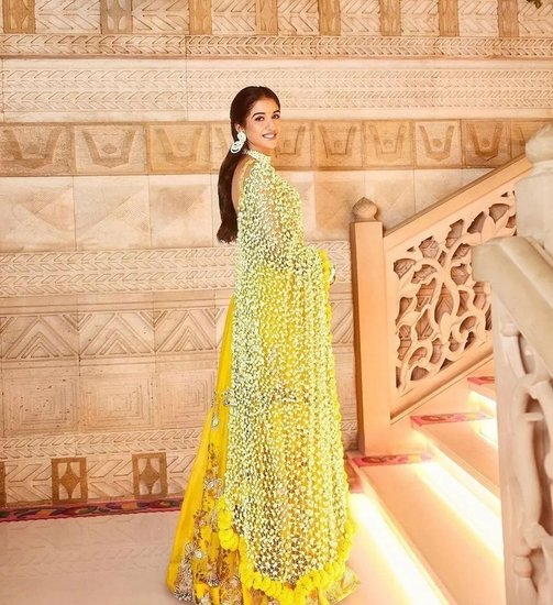 Radhika Merchant Haldi Outfit