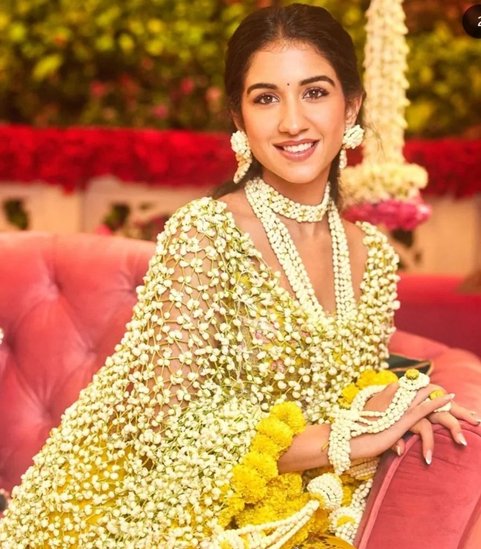 Radhika Merchant Haldi Outfit