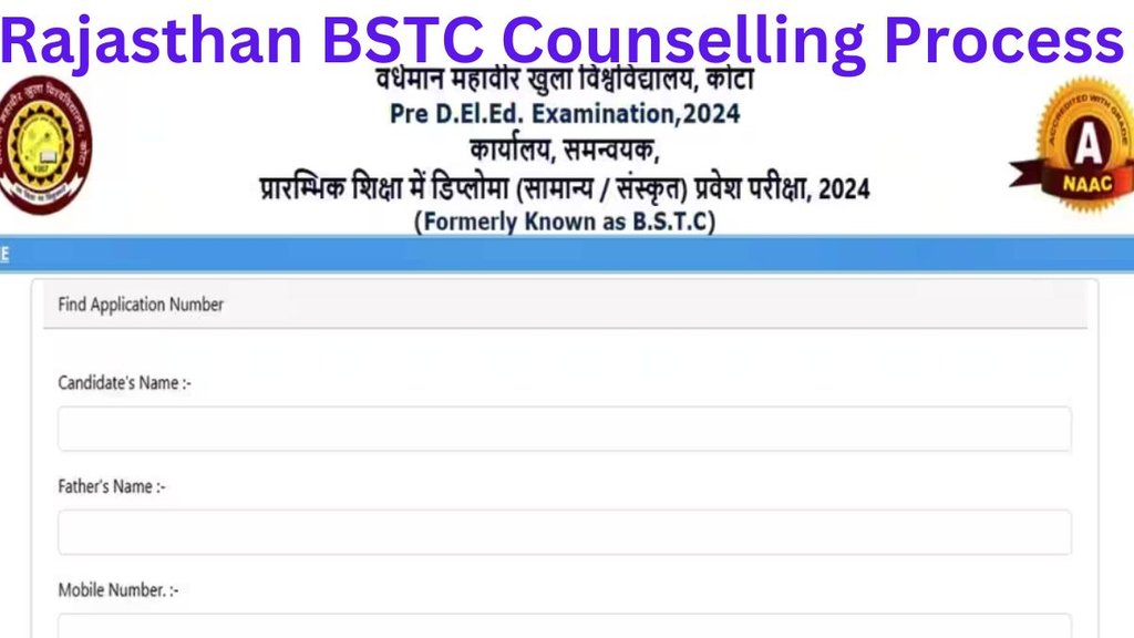 Rajasthan BSTC Result 2024 counselling Process