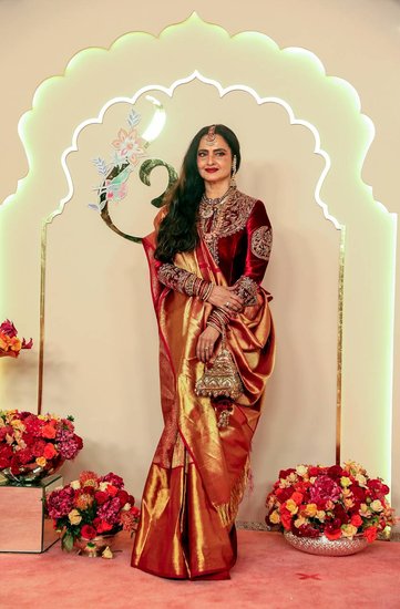 Rekha in Ambani's Wedding