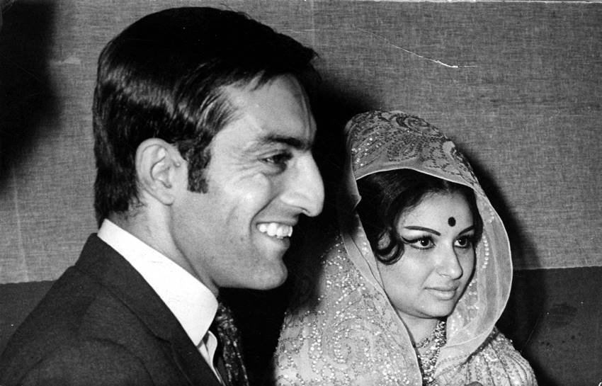 Sharmila Tagore and mansoor ali khan pataudi