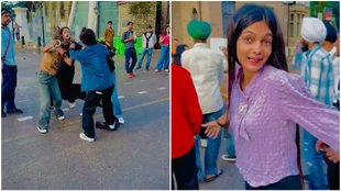 Shimla girl video viral, Shimla girl make reel, viral video, Fight video viral,