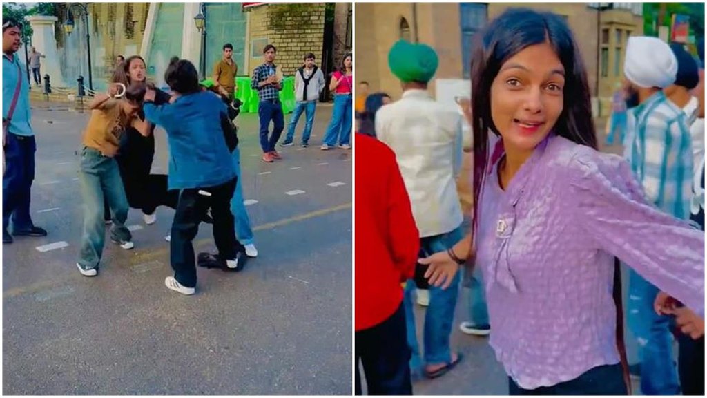 Shimla girl video viral, Shimla girl make reel, viral video, Fight video viral,