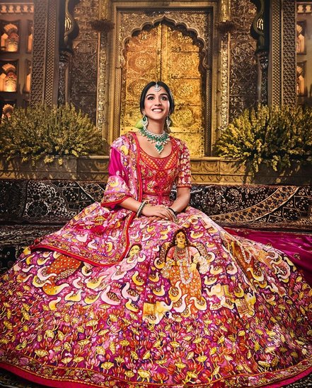 Radhika Merchant wedding look