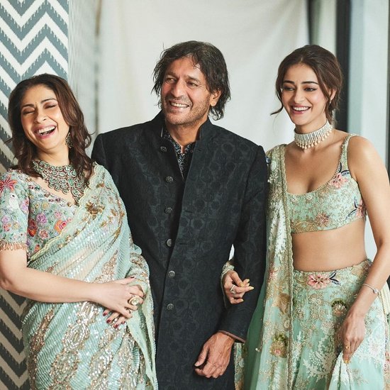 Ananya Pandey Blue Lehenga