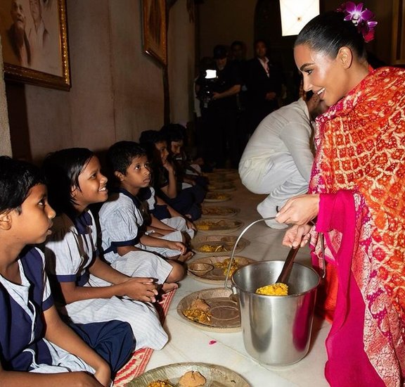 Kim Kardashian Visit Iskon Temple in Mumbai