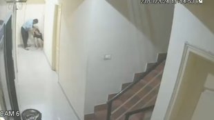 Stab Scene CCTV, Bengalure murder,