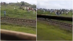 Stone Pelting on Train, Maharashtra, Jalgaon, Viral Video,