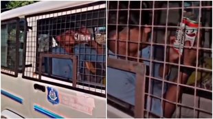 Dry State Gujarat, Beer in police van, Viral Video,