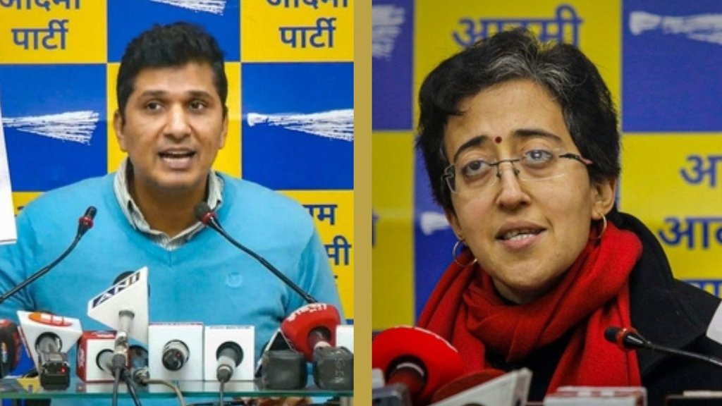 delhi news | Atishi | Saurabh Bhardwaj
