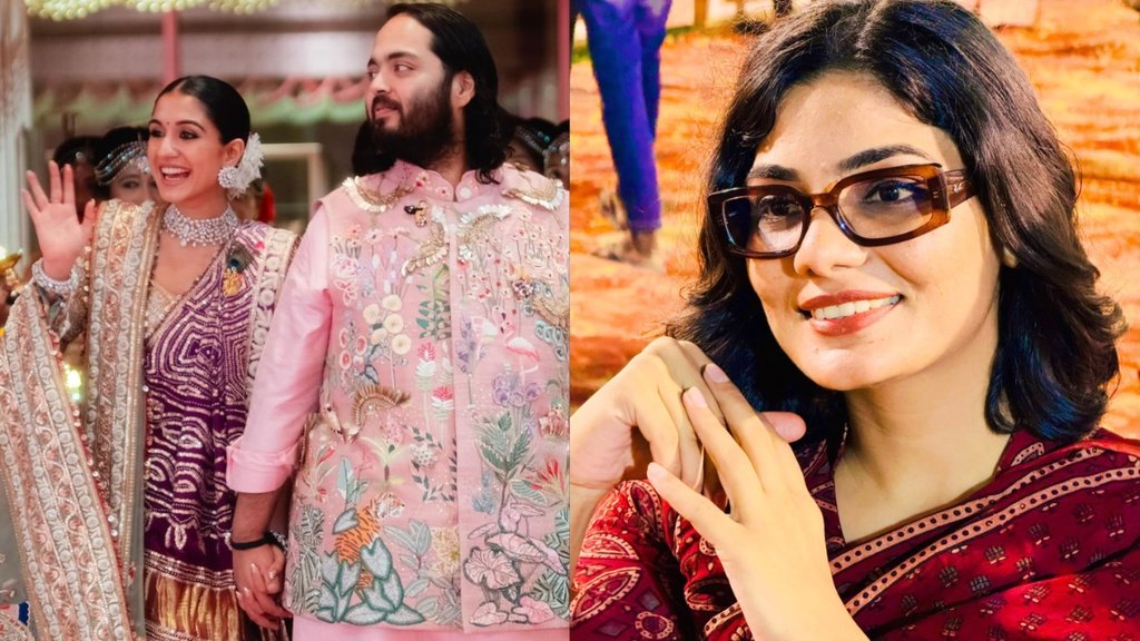 Neha Singh Rathore| anant ambani radhika merchant wedding