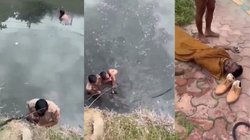 पुलिस के इस रूप को देखकर सलाम करोगे आप! गंदे नाले में घुसकर शराबी को निकाला, अस्पताल में करवाया भर्ती