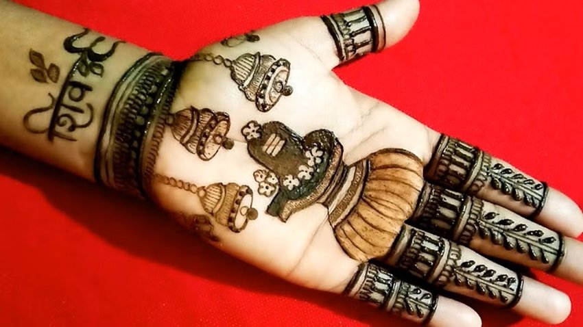 Belpatra Mehndi Design