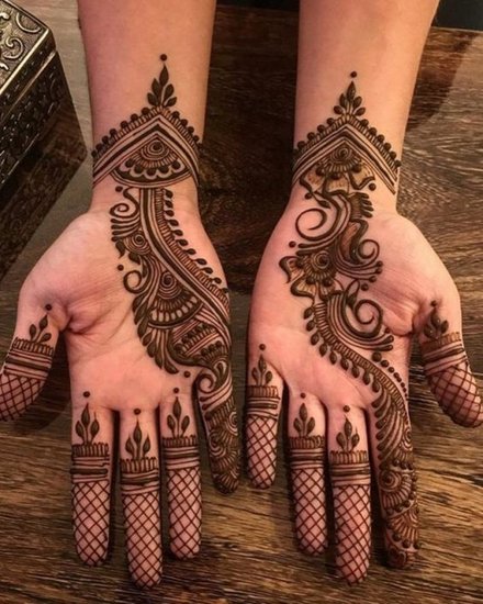 Front Hand Mehndi Designs