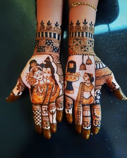 Unique Mehndi Designs for Hariyali Teej