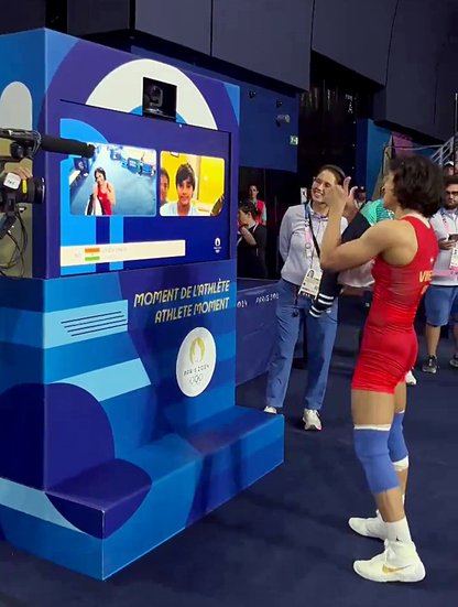 Paris, Paris Olympics, Professional wrestler Vinesh Phogat, Vinest Phogat Speaks to her mother, first Indian to reach Olympic final in women’s wrestling