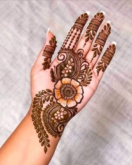 Floral Mehndi Motifs