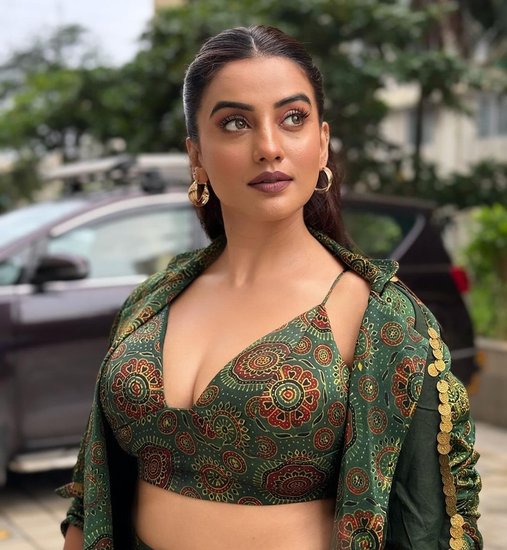 Akshara Singh Teej Look