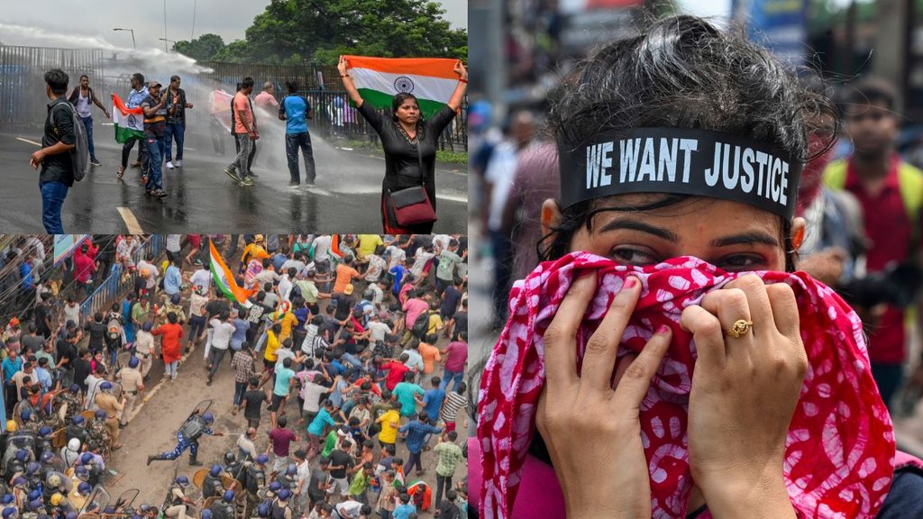 nabanna protest, nabanna protest video, kolkata bandh, bengal bandh news