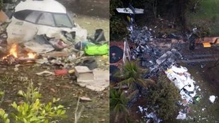Brazil plane crash Residential damage