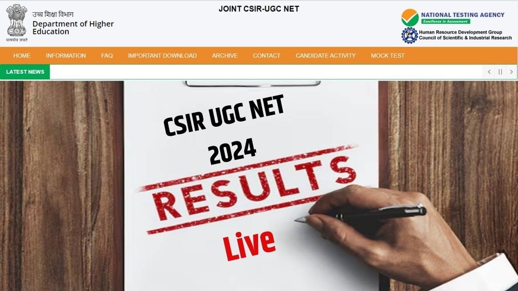 CSIR UGC NET 2024, CSIR UGC NET Result Live