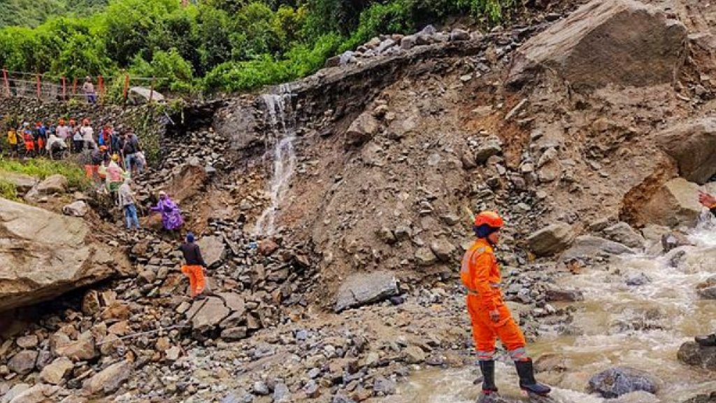 Cloud burst incidents in Ramban