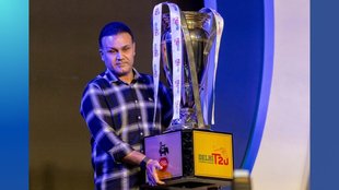 Delhi Premier League, DPL 2024, Virender Sehwag With Delhi Premier League Trophy, Cricket News
