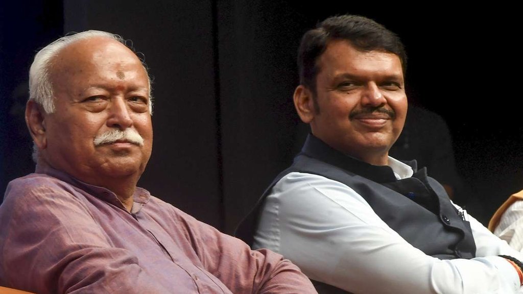 Maharashtra Politics | Devendra Fadnavis meets RSS leaders | lok sabha chunav