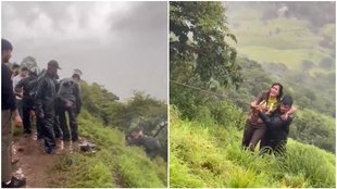 Girl Fall Down, Pune Video Viral, Viral Video pune,