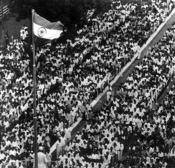 where was Mahatma Gandhi on 15 August 2024