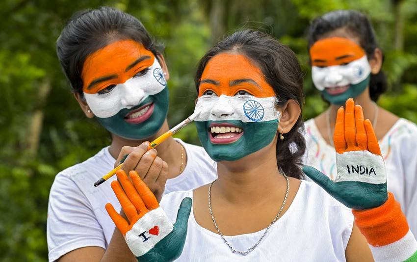 Kids tricolor Independence Day Dress